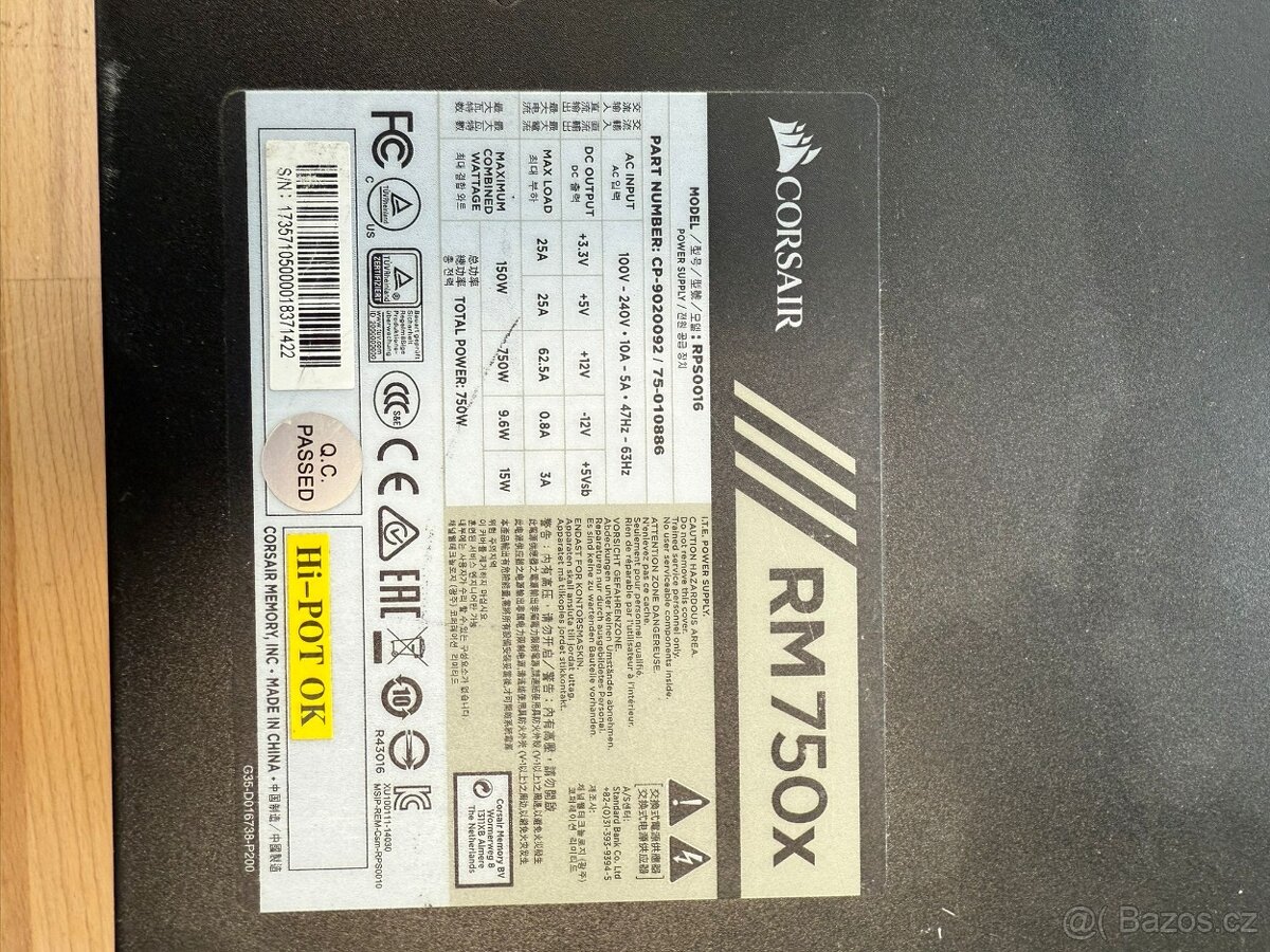 PC Zdroj CorsAir RM750x - 2
