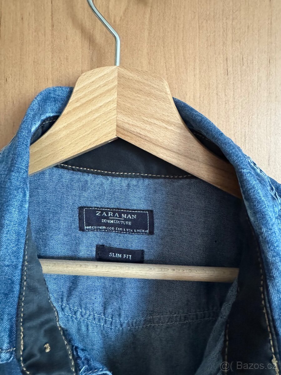 Panska jeansova kosile Zara - 2