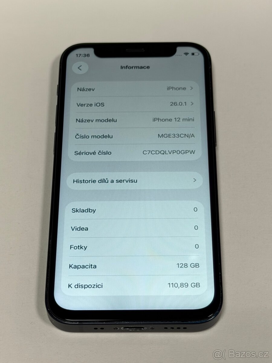 iPhone 12 Mini 128GB Black 100% Kondice Baterie/Záruka - 2