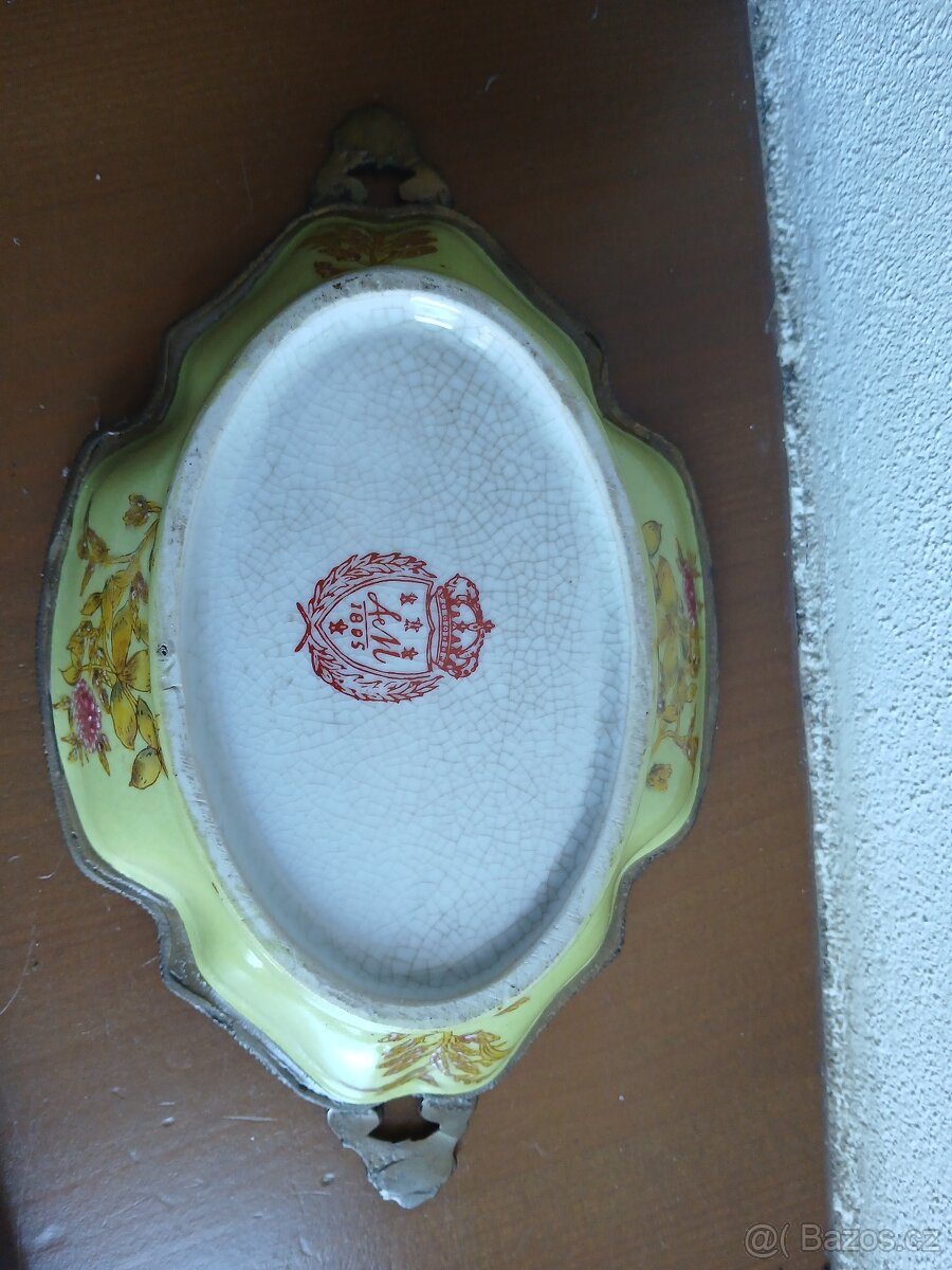 Prodám misku na bonbóny z roku 1805, porcelán s krakeláží., - 2