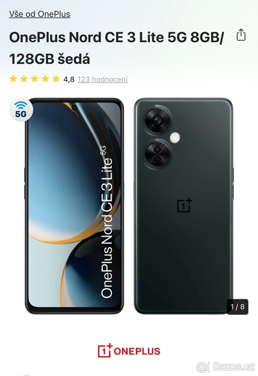 OnePlus Nord CE 3 128GB šedá - 2