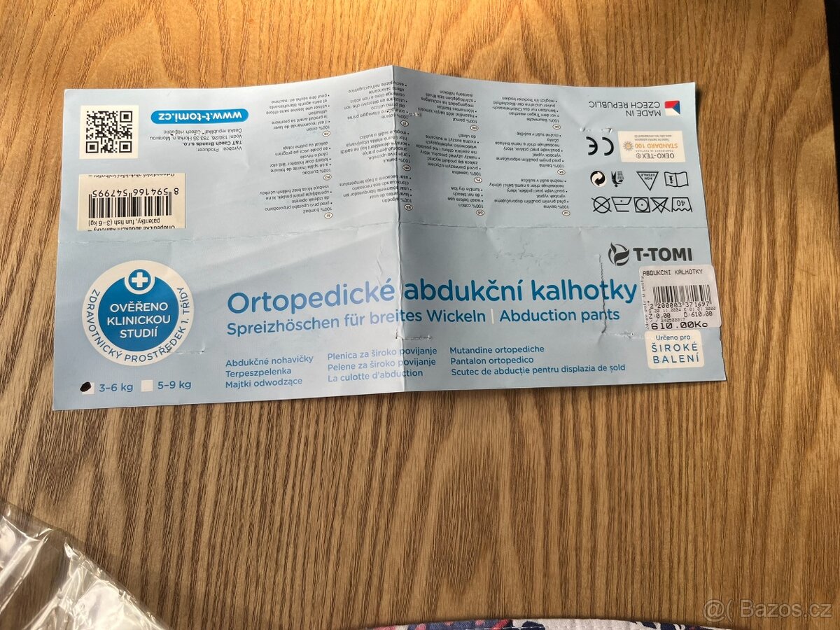 Abdukční kalhotky 3-6kg T-tomi - 2