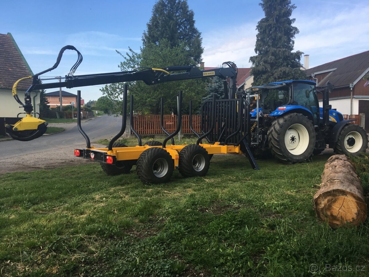 Prodám vyvážecí vlek Forestma 10T s HR Möre Maskiner 7070 - 2