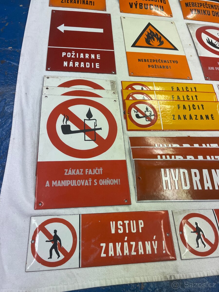 Stara smaltovana plechova cedule ČSSR - 2