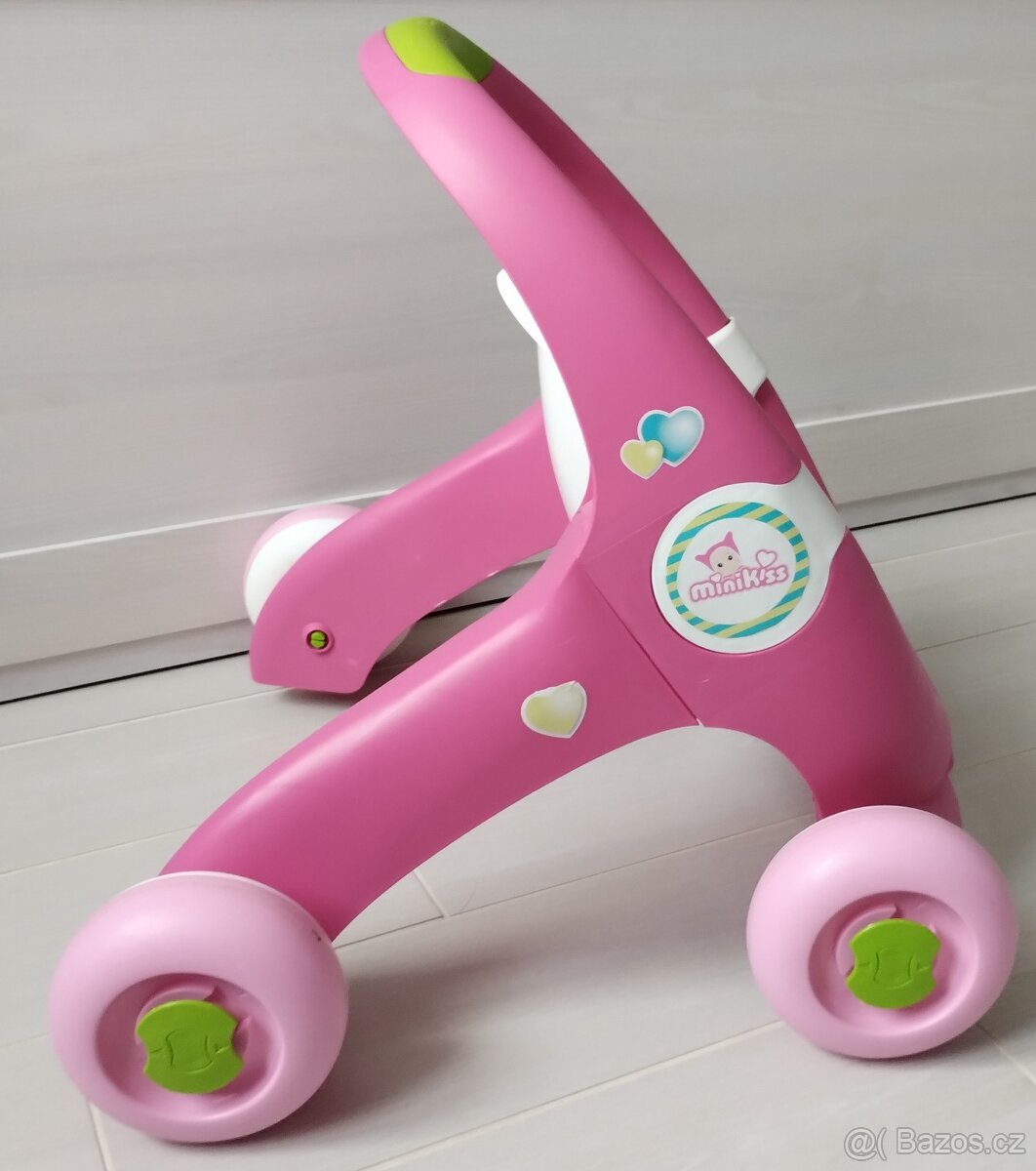 Chodítko/kočárek pro panenku Smoby 2v1 - 2