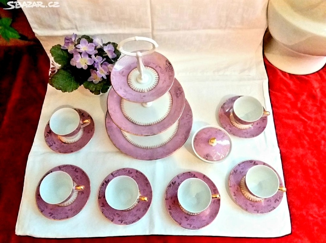 Kávový servis, český porcelán - 2