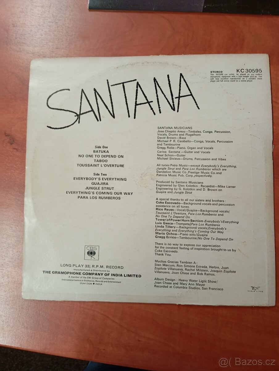LP Santana musicians - 2