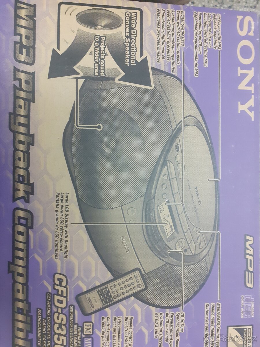 Prodám Sony CFD-S35CP za 800,- Kč - 2