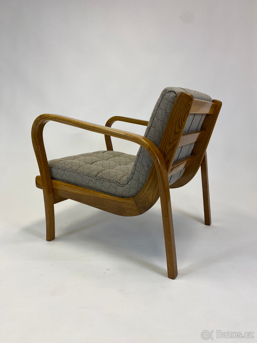 Krásná křesla Kropáček po renovaci, dub, šelak TOP - 2