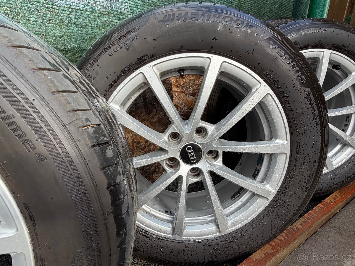 Alu kola 5x112 včetně letních pneu hankook, 7,5x17,ET36 - 2