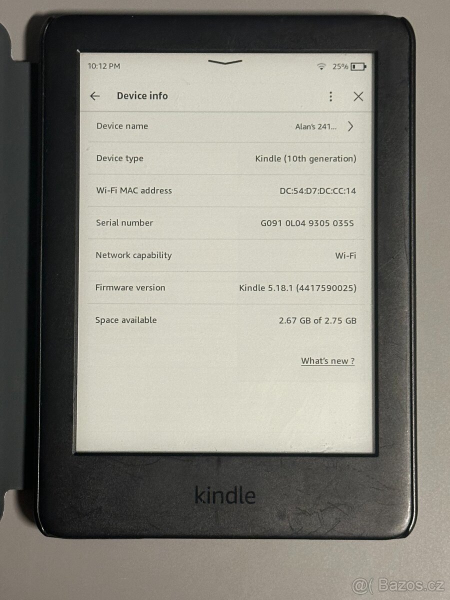 Čtečka knih Amazon Kindle 10. gen 4GB + obal 2 - 2