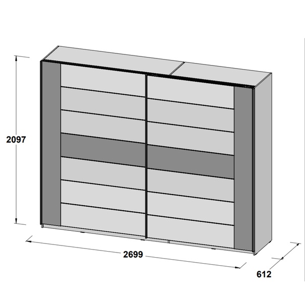 na prodej šatní skříň BELLEVUE - 2
