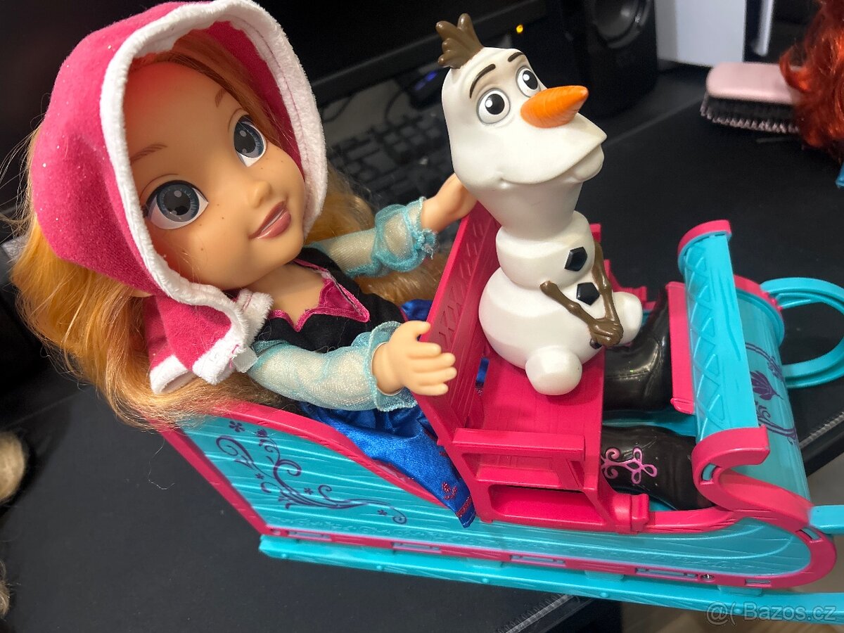 Anna a Olaf na saních originál-40 cm - 2