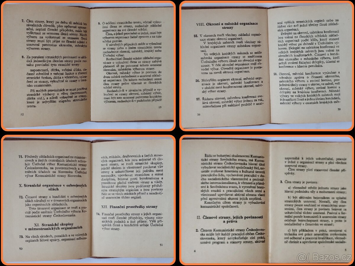 Stanovy KSČ / 1954 - 2
