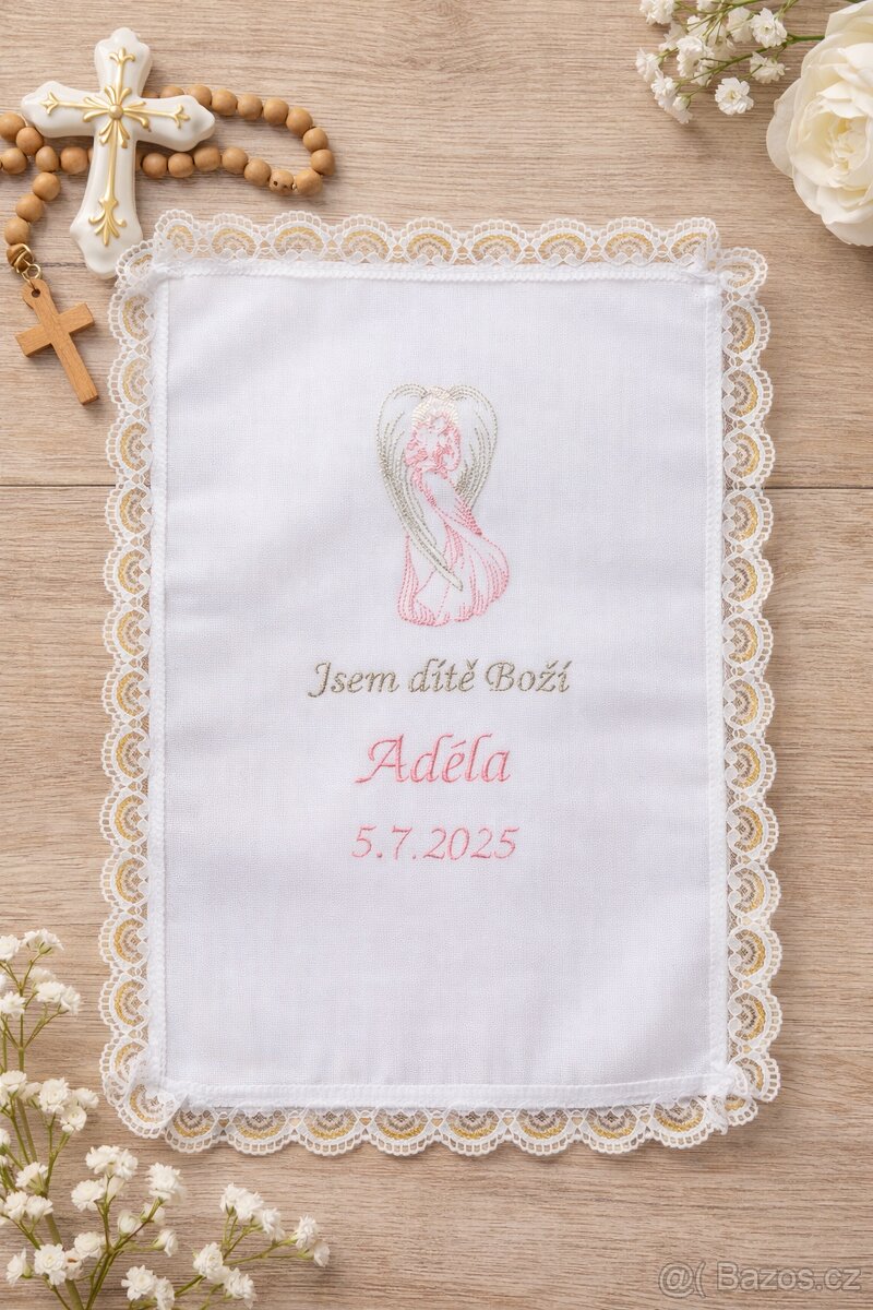 Křestní rouška na přání - 2
