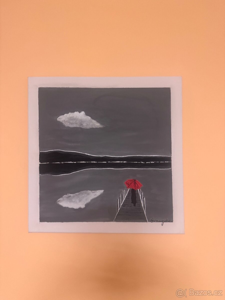 Prodám sadu tří ručně malovaných obrazů - 2