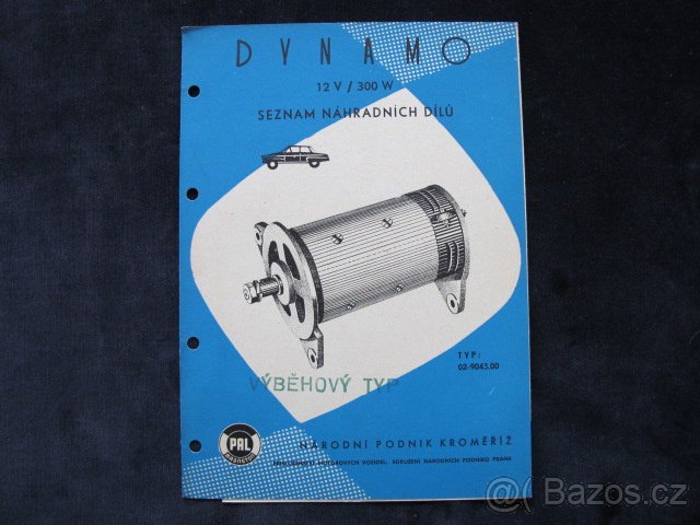 Dynamo seznam náhradních dílú PAL Magneton - 2