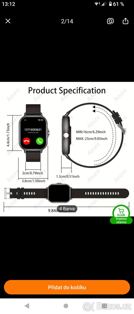 Smart chytré hodinky úplně nové. - 2
