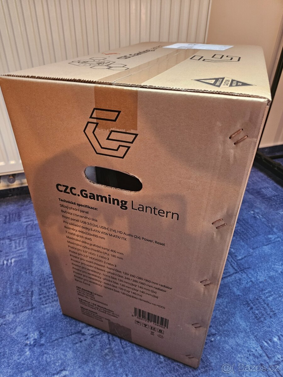 NOVÁ, NEROZBALENÁ PC skříň CZC.Gaming Lantern (USB-C, 3x140m - 2