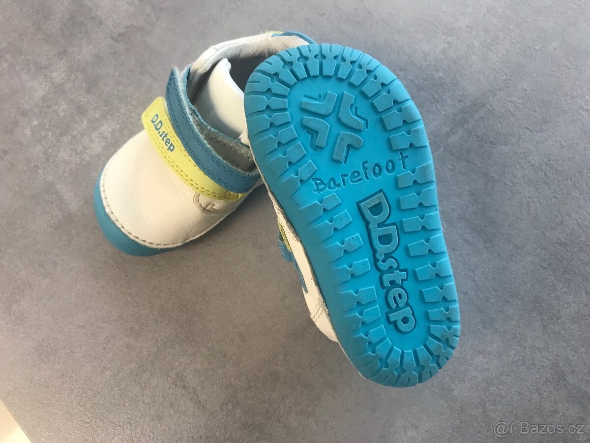 Kožené dětské botičky zn. D.D.STEP Barefoot vel. 22 - 2