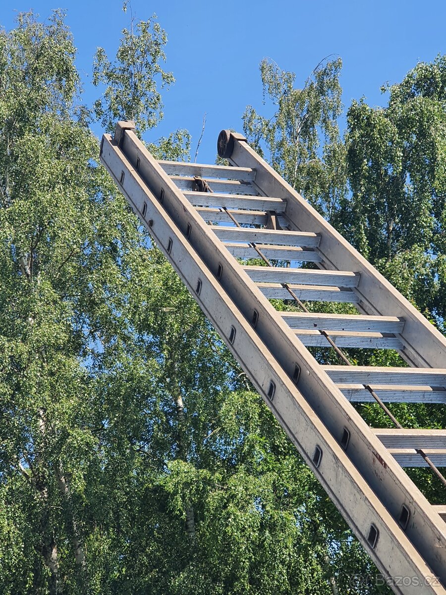 Alu žebřík výsuvný 2x6 m - 2