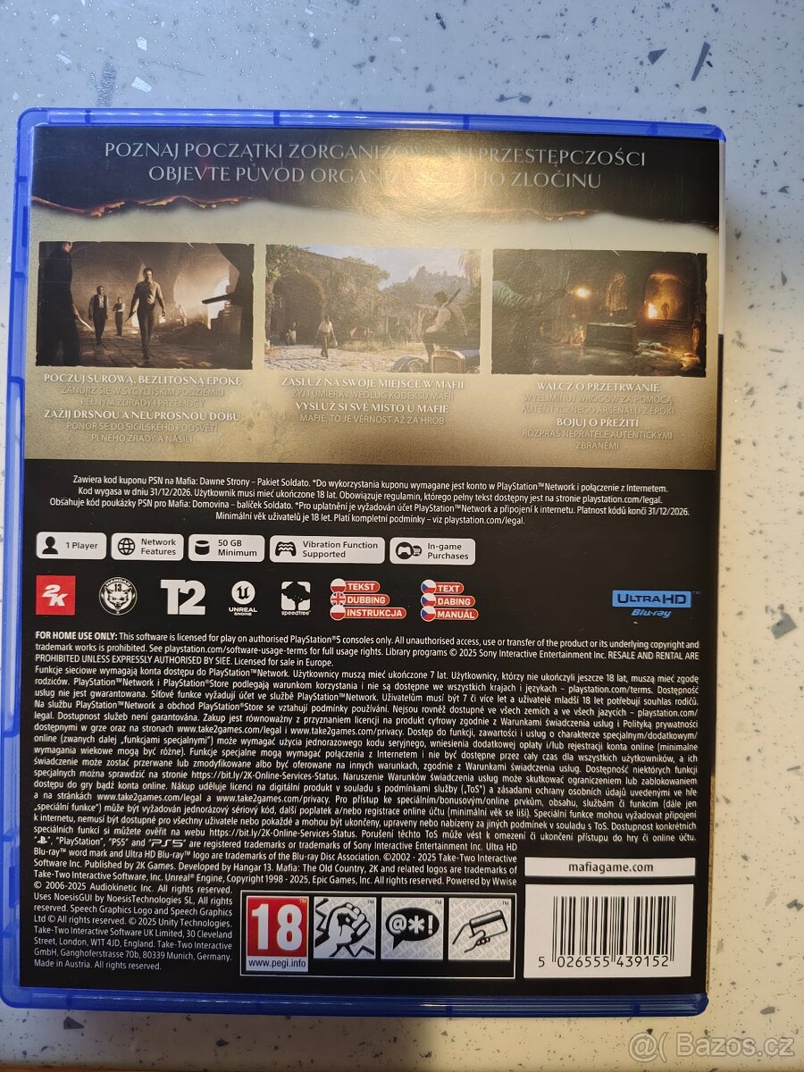 Mafia Old Country ps5, Mafia Domovina - 2