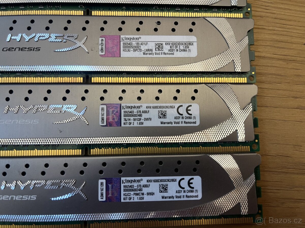 Kingston HyperX Genesis 2x 4GB a 2x 8GB - 2