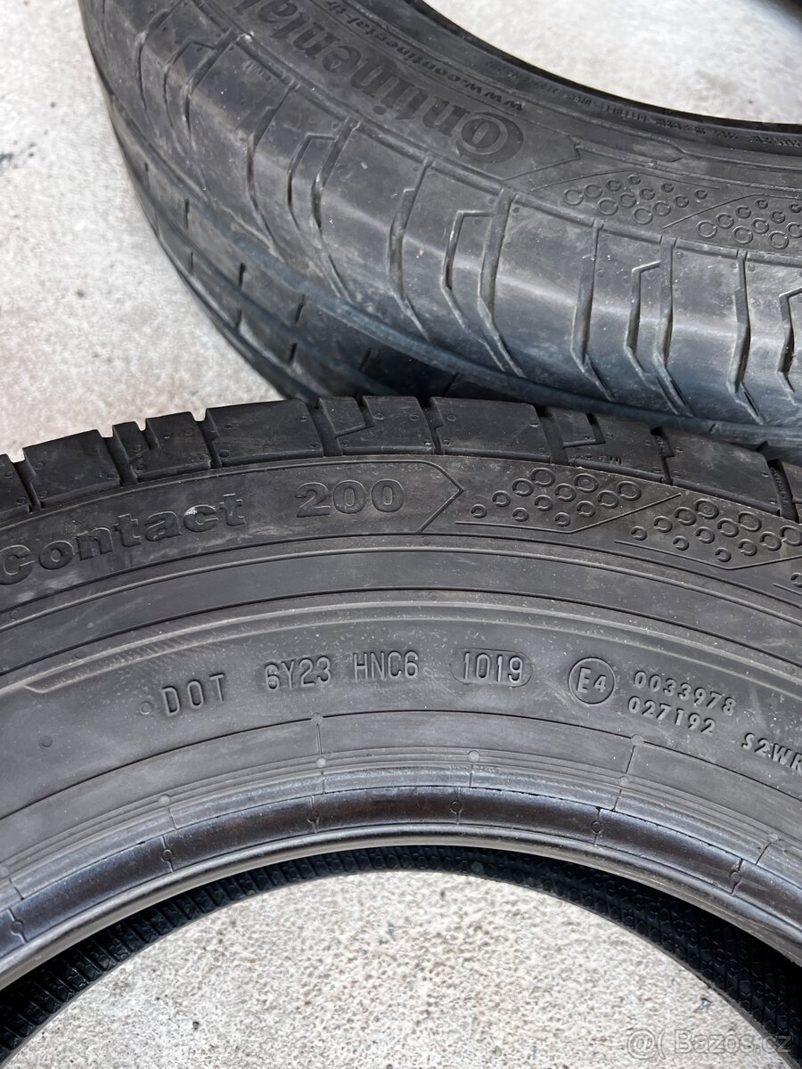 4x Continental 205/75/16 C 7mm letní - 2