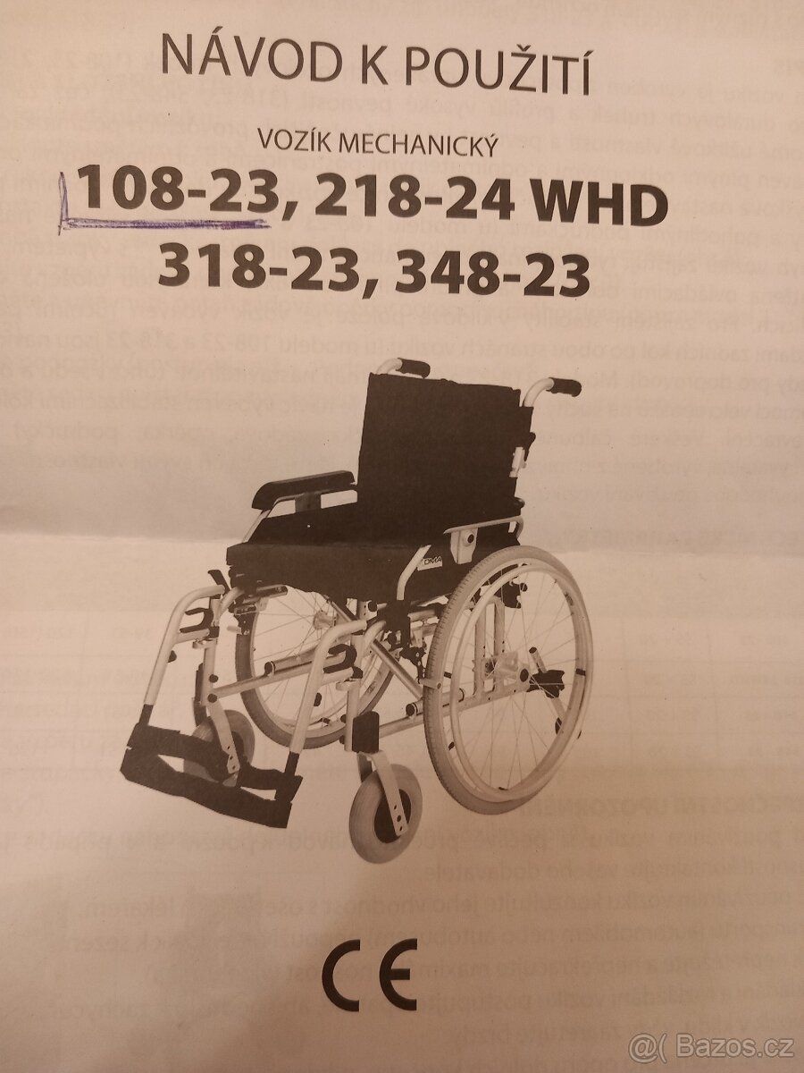 Invalidní vozík 108-23 DMA - 2