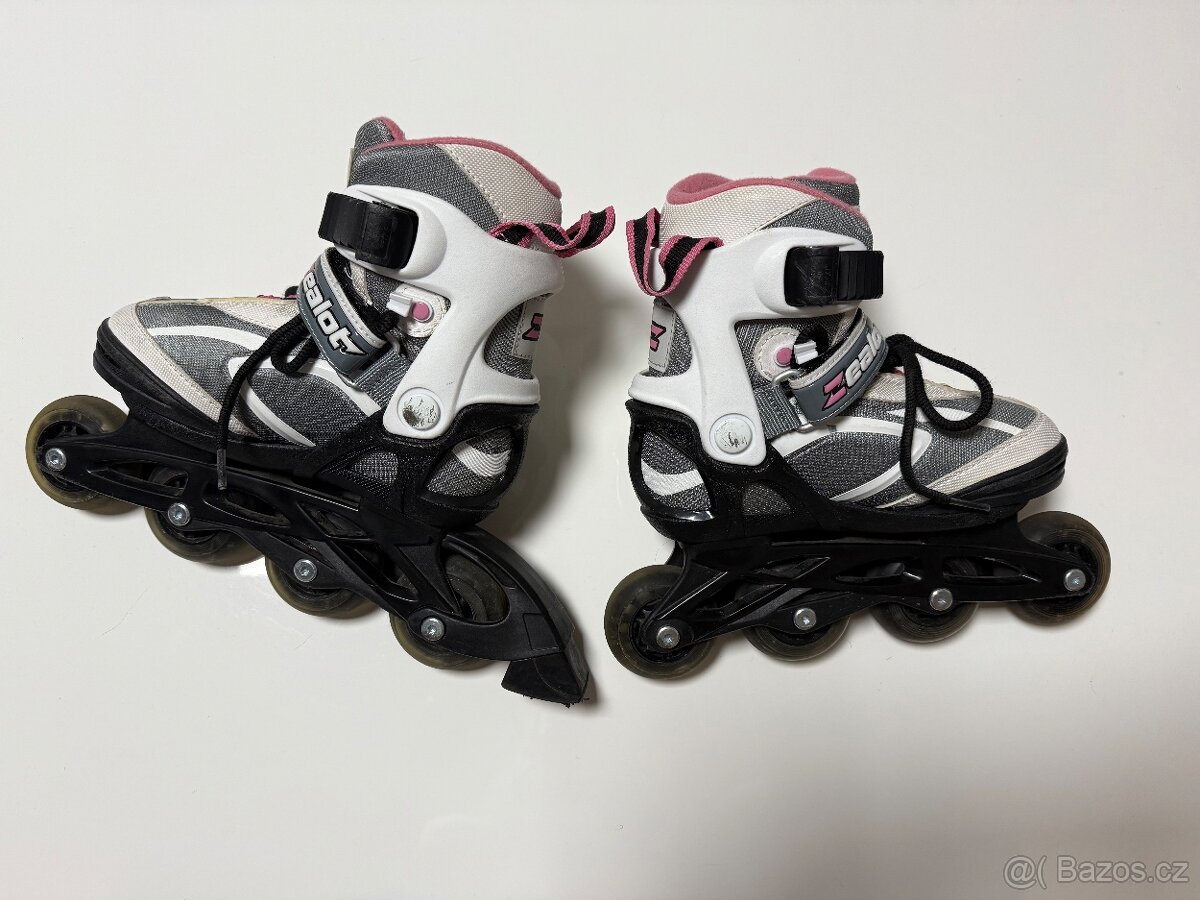 Dívčí in-line brusle nastavitelná vel. 29-32 - 2