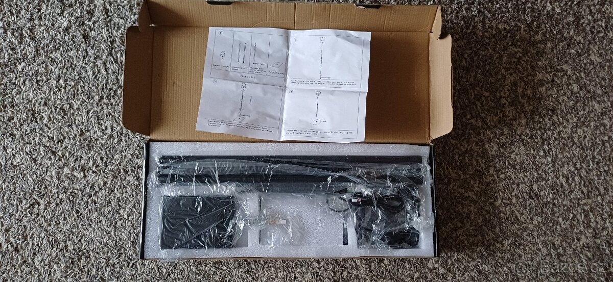 Led stojací lampa, svetlo zelený, oranžový, červený - 2