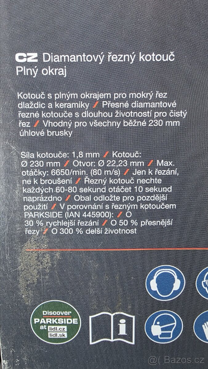 Diamantový kotouč 230mm - 2