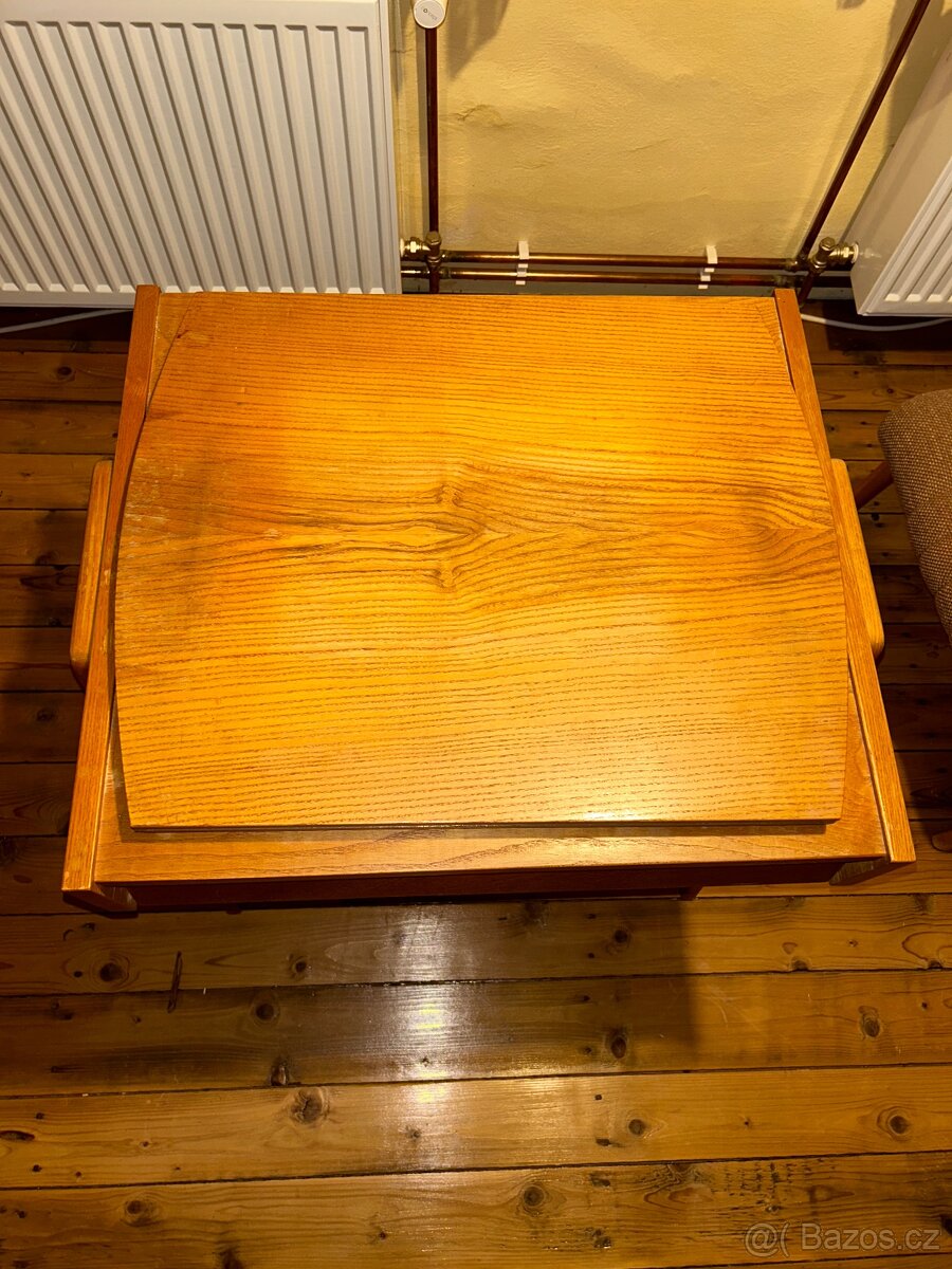 BRUSEL Retro otočný televizní stolek 60. léta - 2