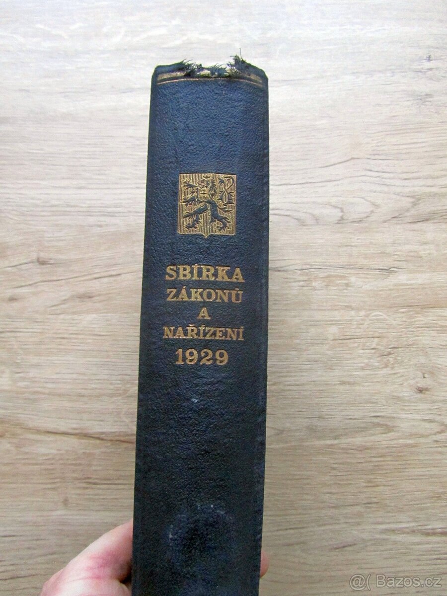 Sbírka zákonů a nařízení 1929 – prodej sbírky starých knih. - 2