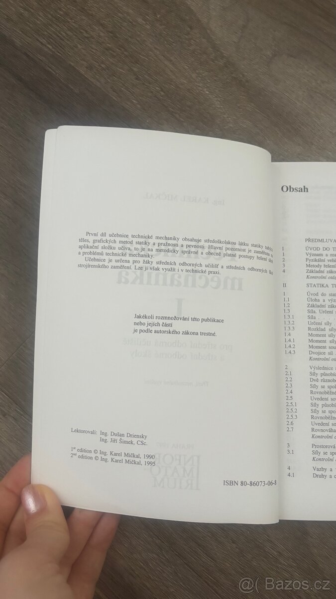 Technická mechanika I – Karel Mičkal - 2