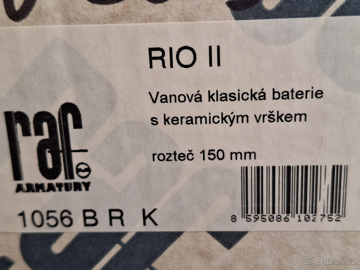 Vanová páková baterie RAF RIO II - 2