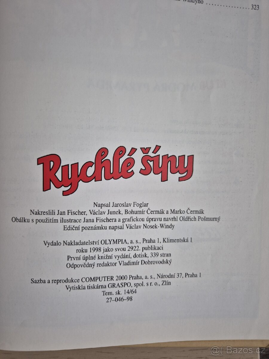 Kniha Rychlé šípy - 2
