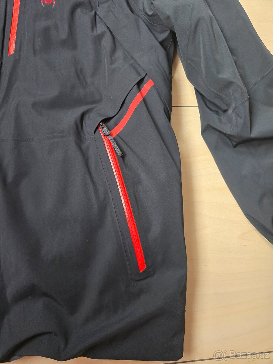 Pánská černá lyžařská bunda Spyder vel. XL - 2