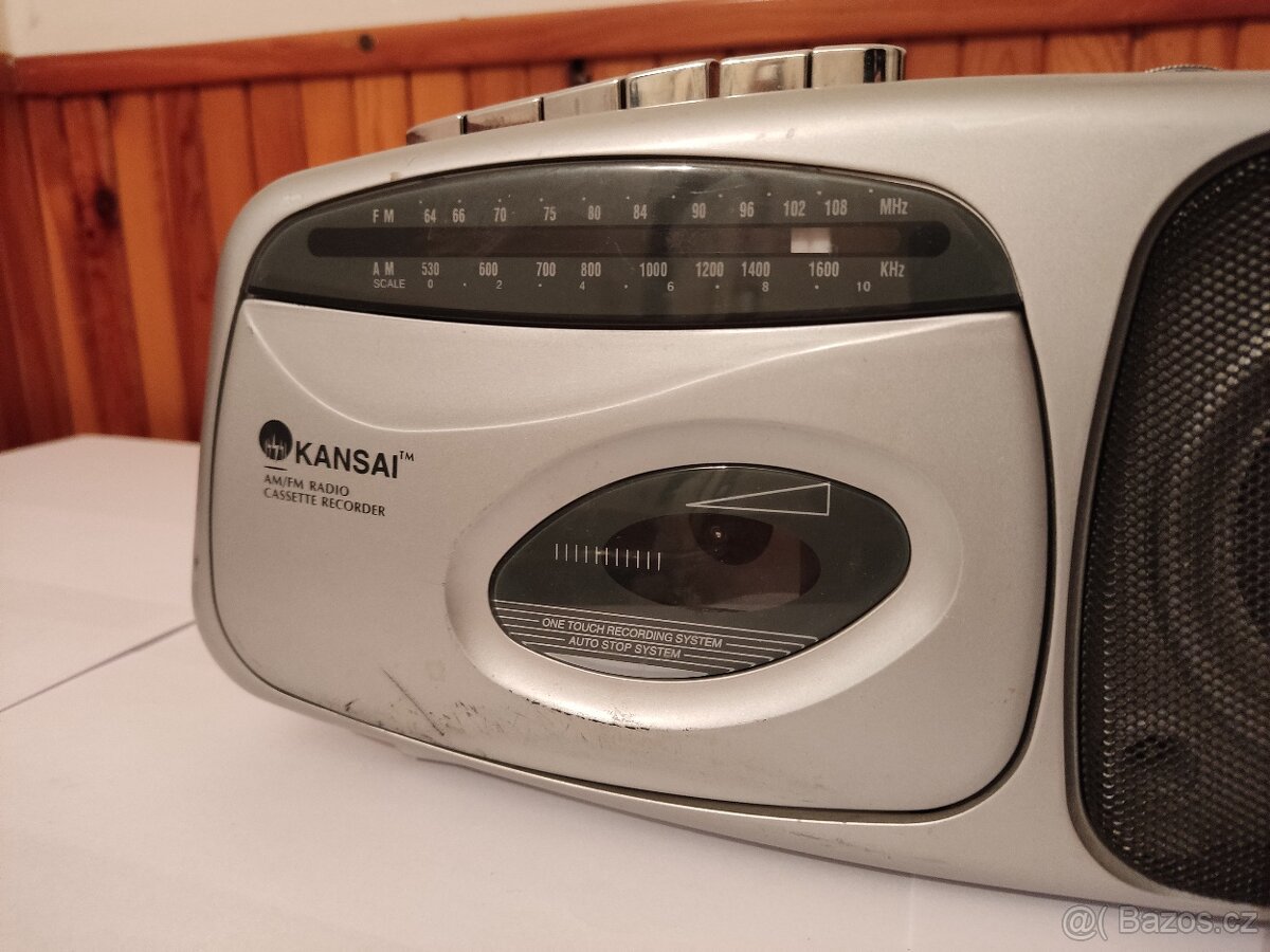 KANSAI KS-8127 – AM/FM rádio s kazetovým přehrávačem - 2
