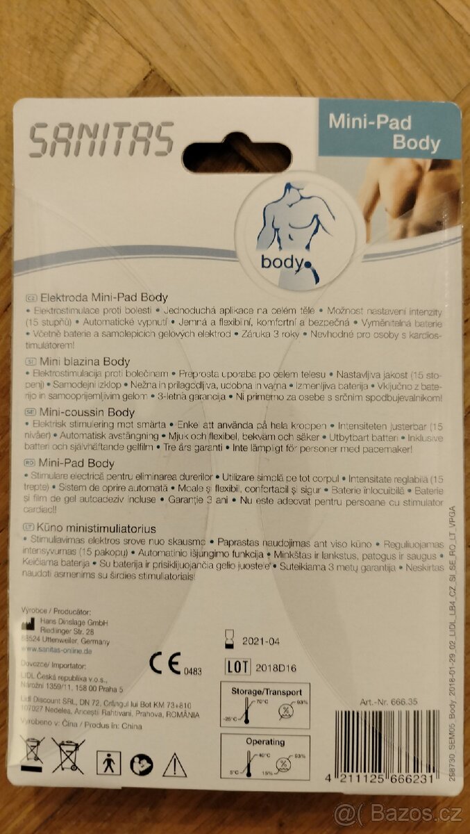 Masážní elektrostimulator Sanitas - 2