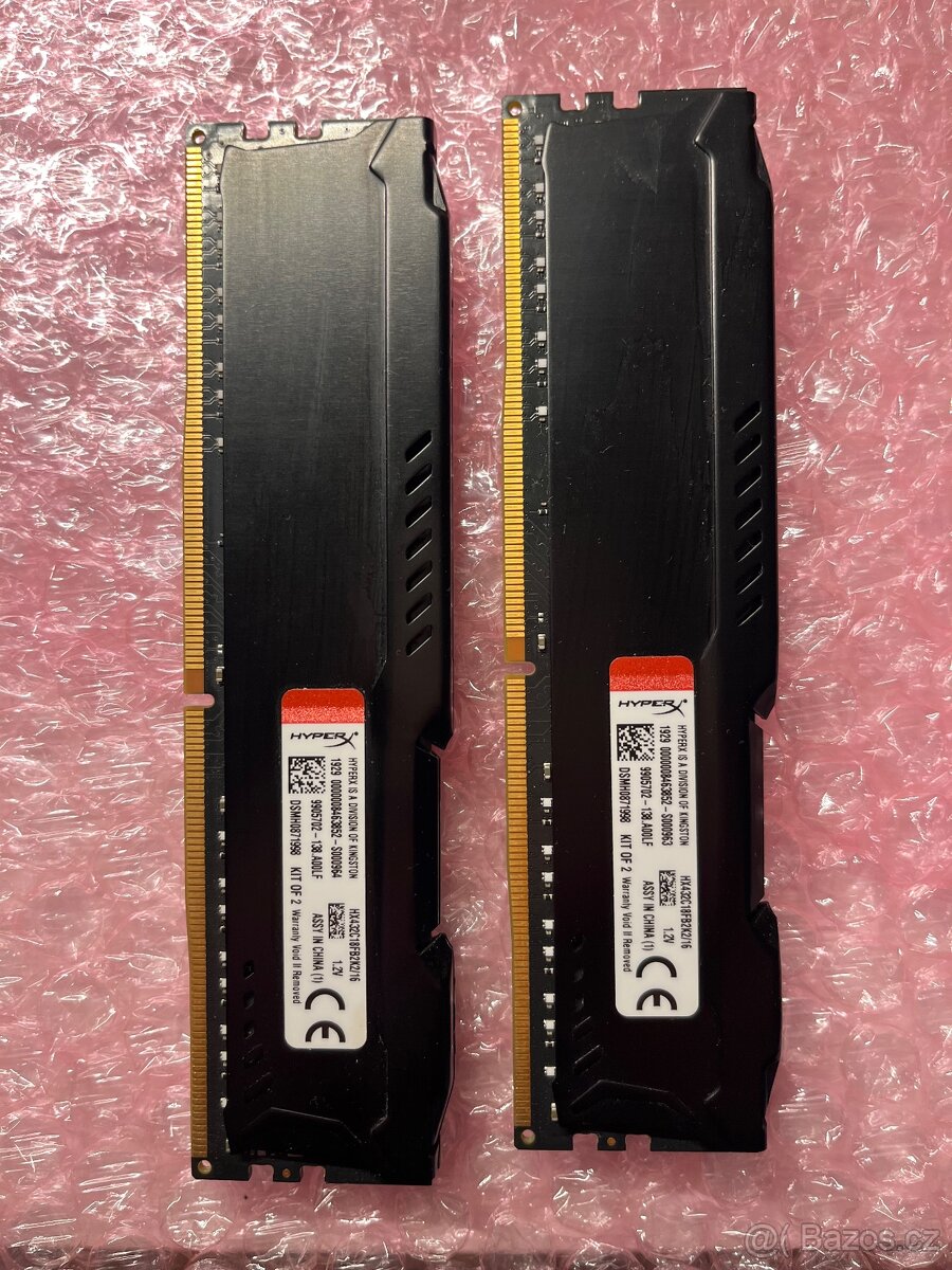 Kingstone HyperX black DDR4 Kit 16Gb 3200mhz CL18 - 2