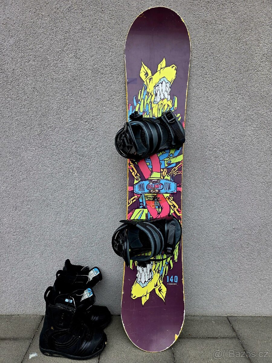 Snowboard FIREFLY, 140 cm + boty - 2