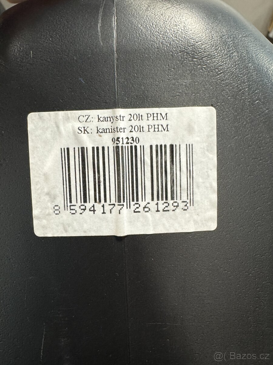 Kanystr plastový na PHM TBA UN 20 l - 2