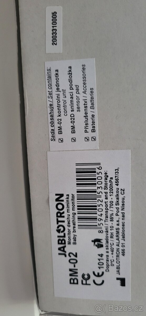 Monitor dechu Nany Jablotron BM-02 - 2