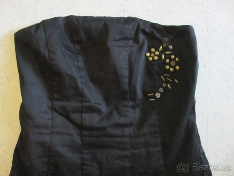 Černé šaty bez ramínek, zn. ONLY - 2