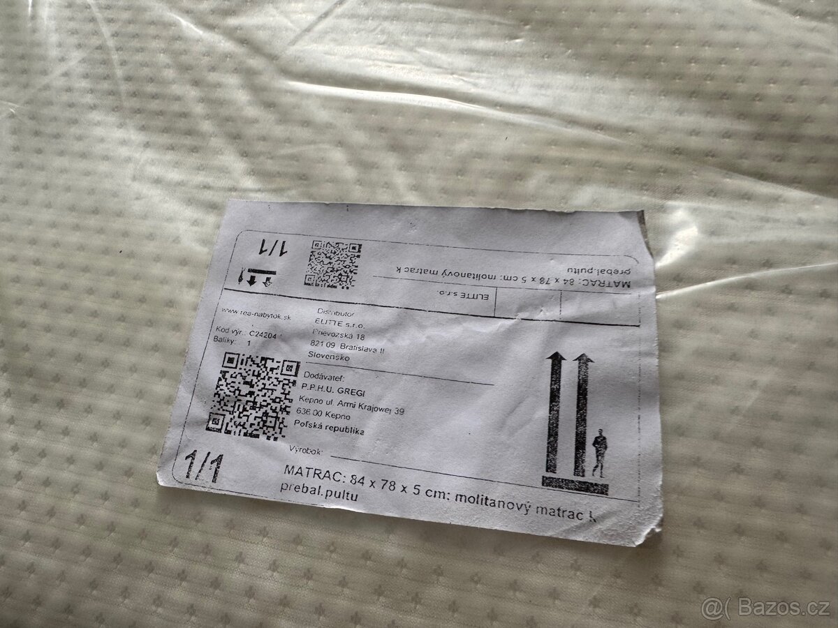 Matrace na přebalovací pult - 2