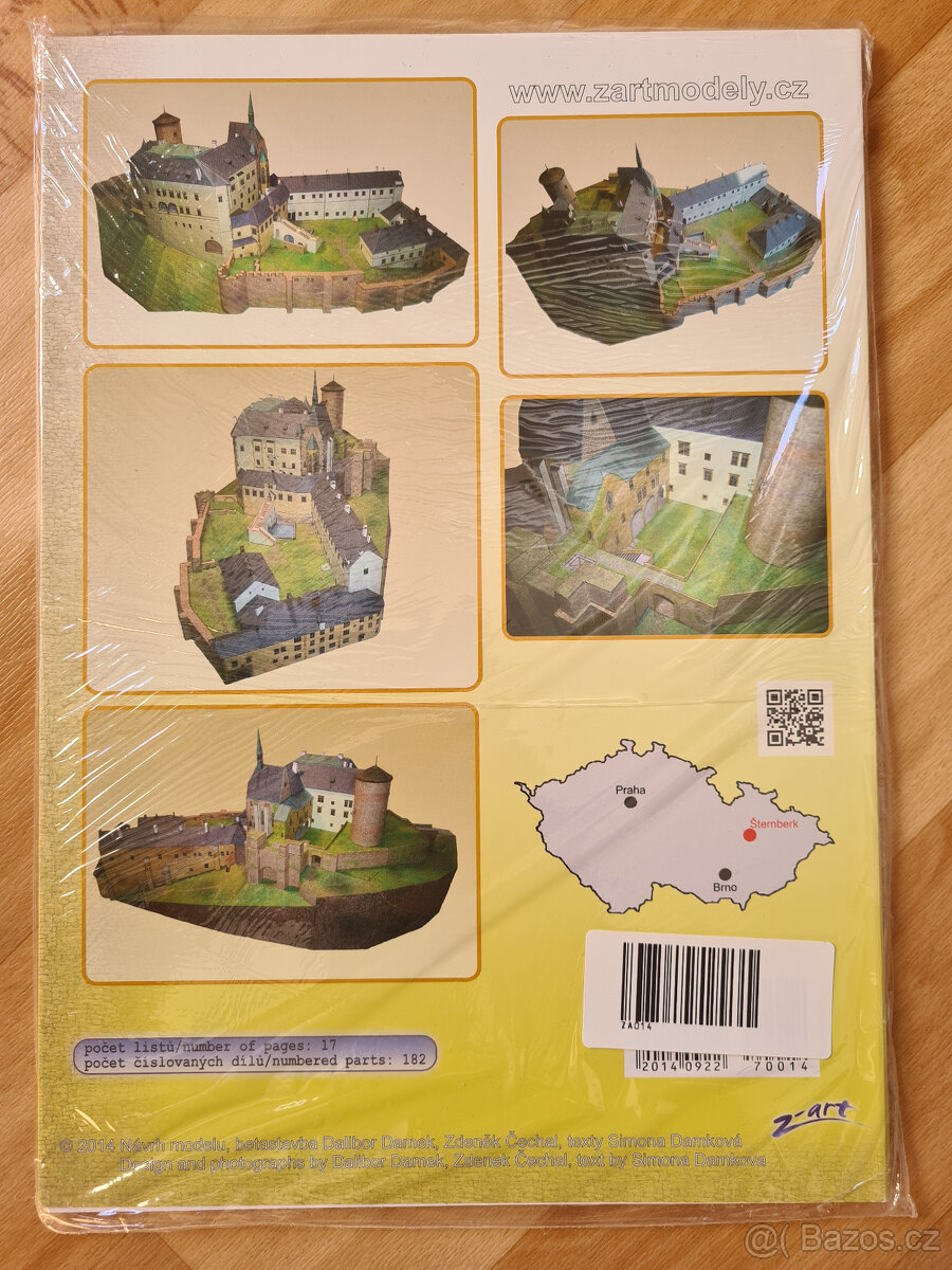 hrad Šternberk vystřihovánka - 2