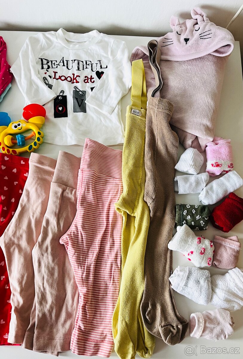 Velký set (30 ks) dívčího oblečení, vel. 56/62/68/74/80 - 2