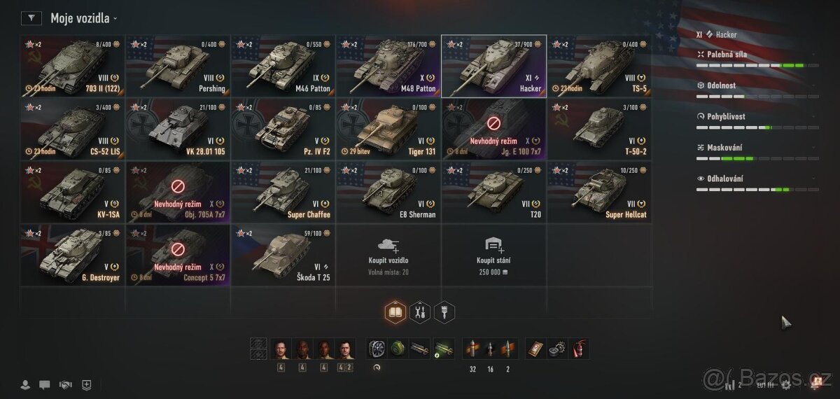 World of Tanks účet včetně emailu WoT 11 HACKER - 2