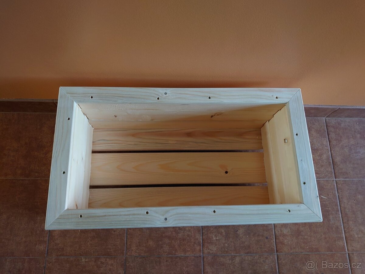 Masivní dřevěné květináče 28x34x71cm - 2